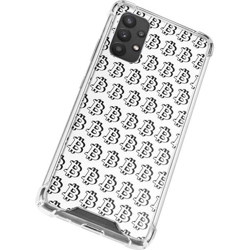 Bitcoin Pattern Galaxy A32 5G Clear Case