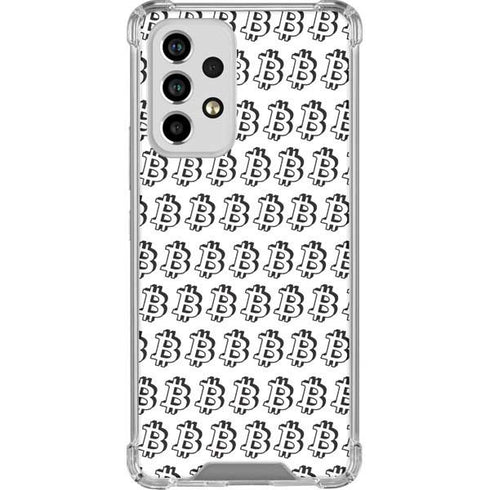 Bitcoin Pattern Galaxy A33 5G Clear Case