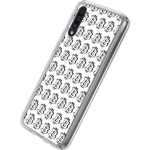 Bitcoin Pattern Galaxy A50 Clear Case