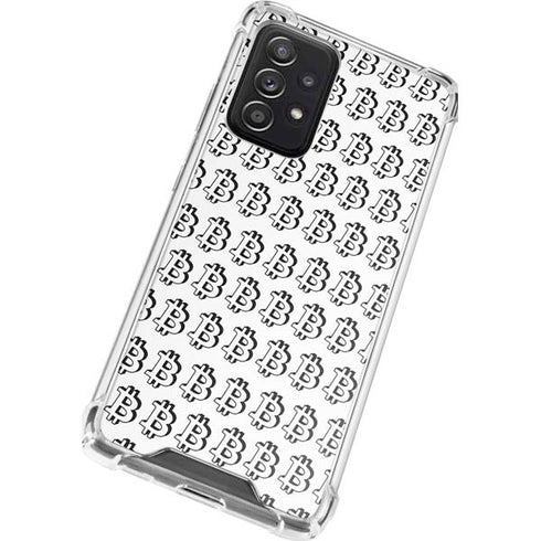 Bitcoin Pattern Galaxy A52 5G Clear Case