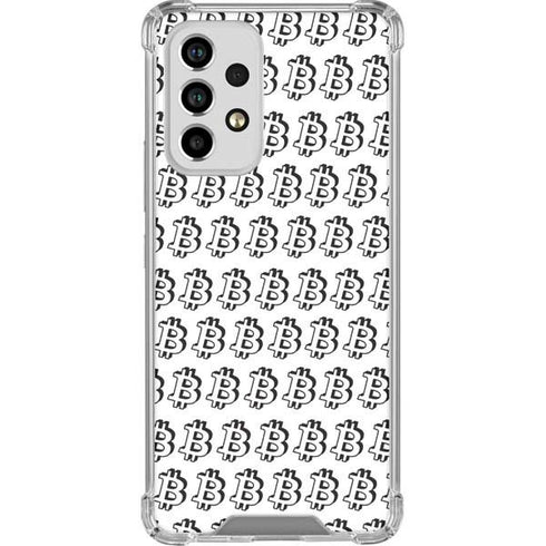 Bitcoin Pattern Galaxy A53 5G Clear Case