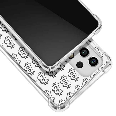 Bitcoin Pattern Galaxy A53 5G Clear Case