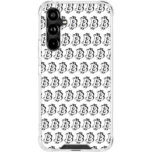 Bitcoin Pattern Galaxy A54 5G Clear Case
