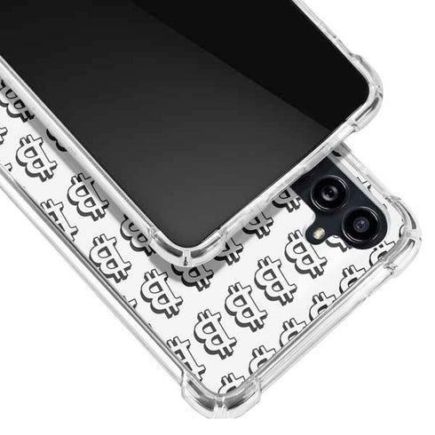 Bitcoin Pattern Galaxy A54 5G Clear Case
