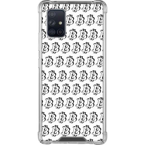 Bitcoin Pattern Galaxy A71 5G Clear Case