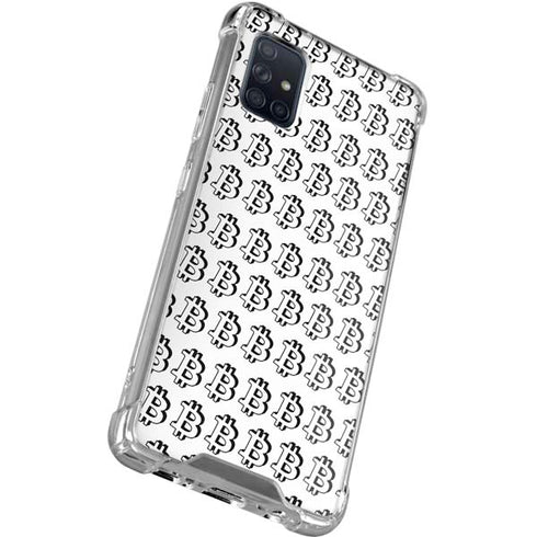 Bitcoin Pattern Galaxy A71 5G Clear Case