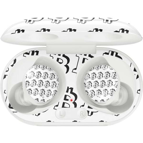 Bitcoin Pattern Galaxy Buds Plus Skin