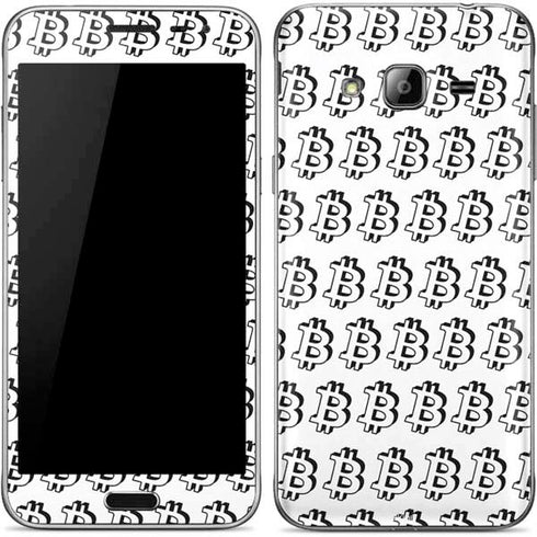 Bitcoin Pattern Galaxy J3 Skin
