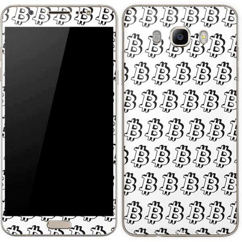 Bitcoin Pattern Galaxy J7 Skin