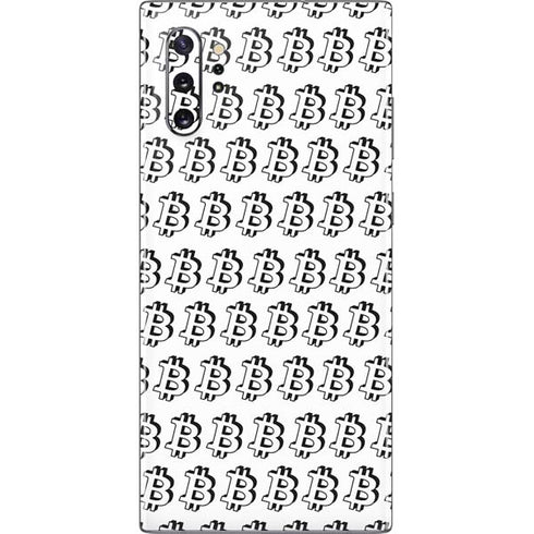 Bitcoin Pattern Galaxy Note 10 Plus Skin