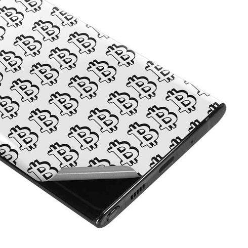 Bitcoin Pattern Galaxy Note 10 Plus Skin