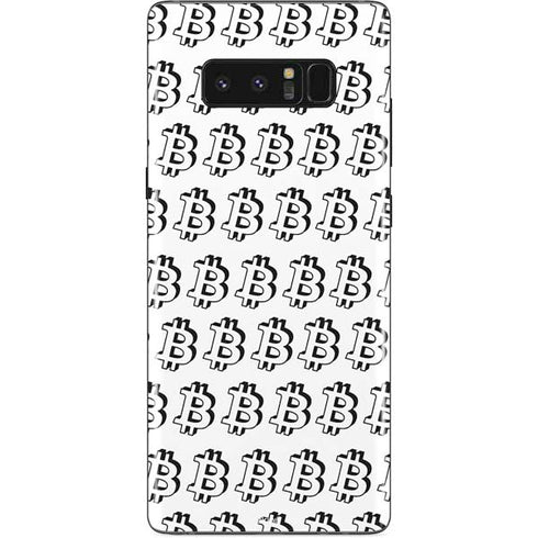 Bitcoin Pattern Galaxy Note 8 Skin