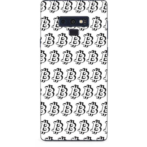 Bitcoin Pattern Galaxy Note 9 Skin