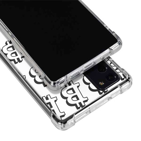 Bitcoin Pattern Galaxy Note20 5G Clear Case
