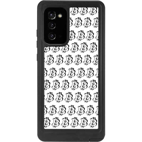 Bitcoin Pattern Galaxy Note20 5G Waterproof Case