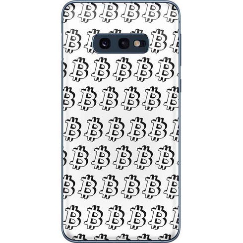 Bitcoin Pattern Galaxy S10e Skin