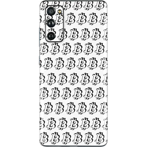 Bitcoin Pattern Galaxy S20 Fan Edition Skin