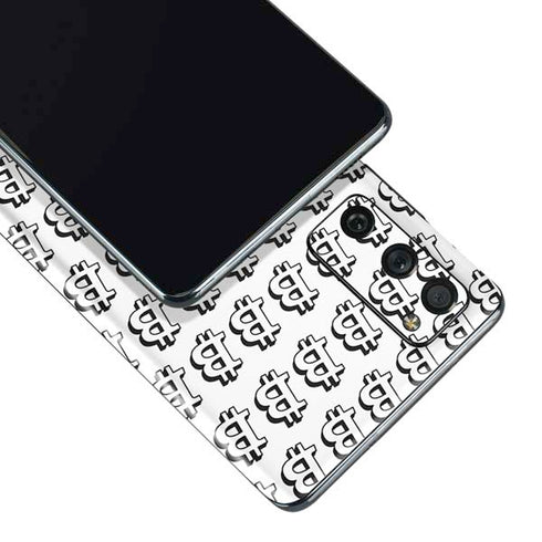 Bitcoin Pattern Galaxy S20 Fan Edition Skin