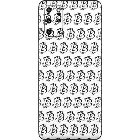 Bitcoin Pattern Galaxy S20 Plus Skin