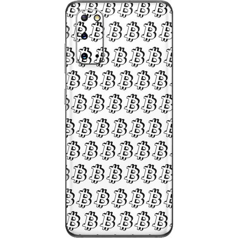 Bitcoin Pattern Galaxy S20 Skin