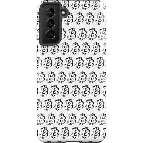 Bitcoin Pattern Galaxy S21 FE Pro Case