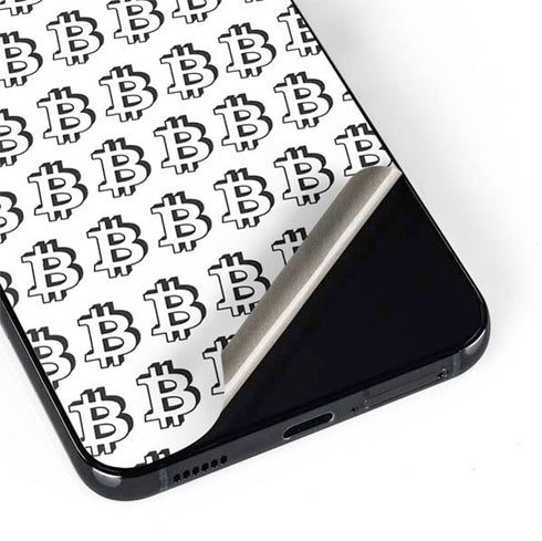 Bitcoin Pattern Galaxy S22 Plus Skin