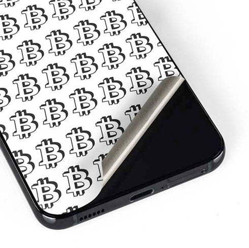 Bitcoin Pattern Galaxy S22 Skin