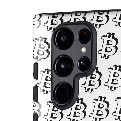 Bitcoin Pattern Galaxy S22 Ultra Pro Case
