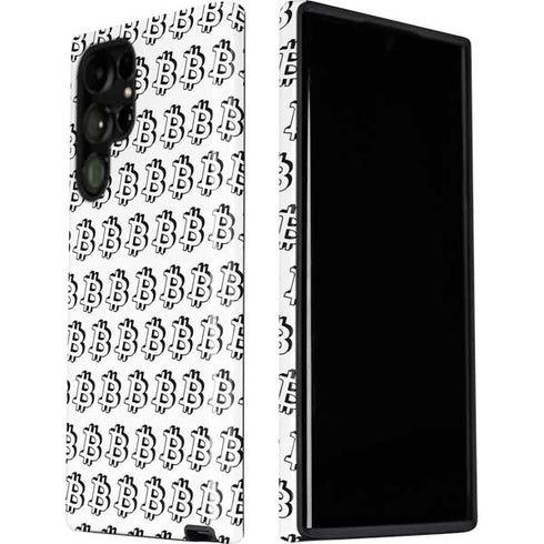 Bitcoin Pattern Galaxy S22 Ultra Pro Case