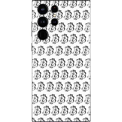 Bitcoin Pattern Galaxy S22 Ultra Skin