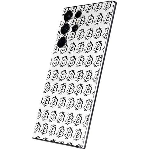 Bitcoin Pattern Galaxy S22 Ultra Skin