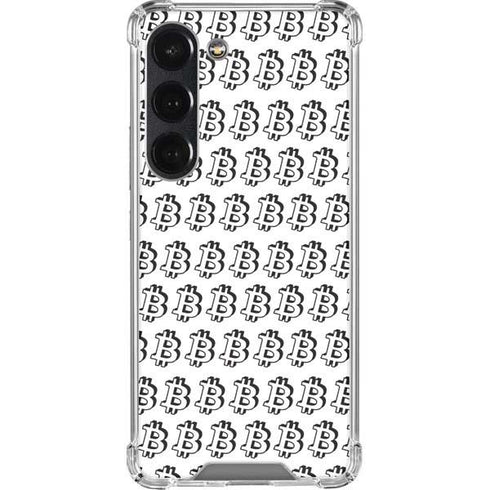 Bitcoin Pattern Galaxy S23 Clear Case