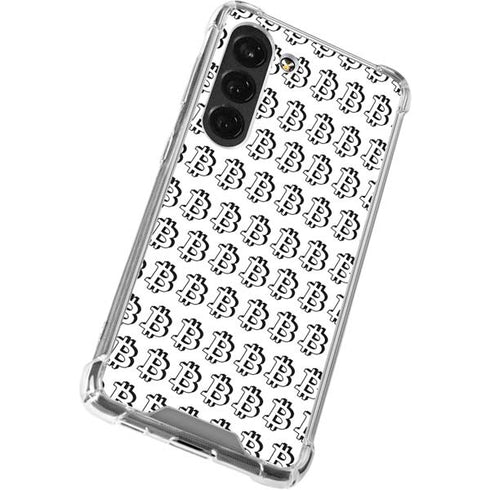 Bitcoin Pattern Galaxy S23 Clear Case