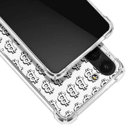 Bitcoin Pattern Galaxy S23 Clear Case
