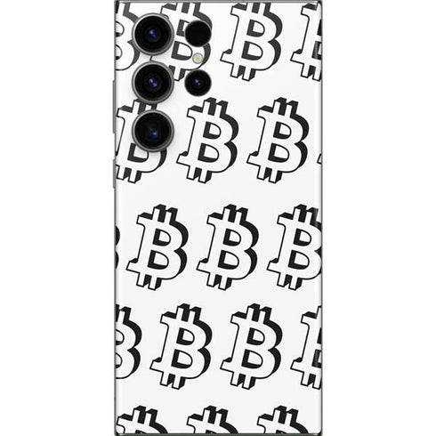 Bitcoin Pattern Galaxy S23 Ultra Skin