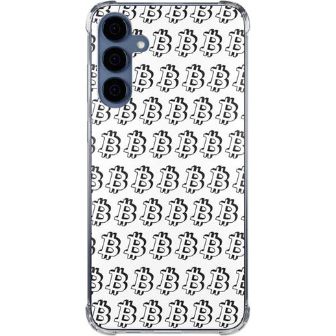 Bitcoin Pattern Galaxy S24 Clear Case