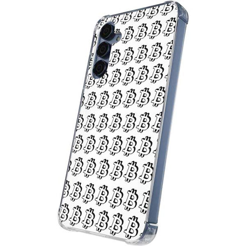 Bitcoin Pattern Galaxy S24 Clear Case