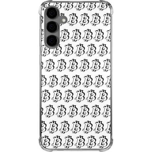 Bitcoin Pattern Galaxy S24 Plus Clear Case
