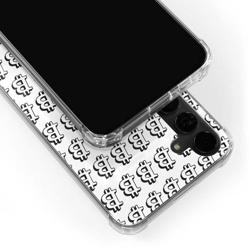 Bitcoin Pattern Galaxy S24 Plus Clear Case