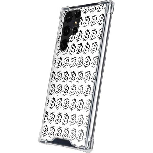 Bitcoin Pattern Galaxy S24 Ultra Clear Case
