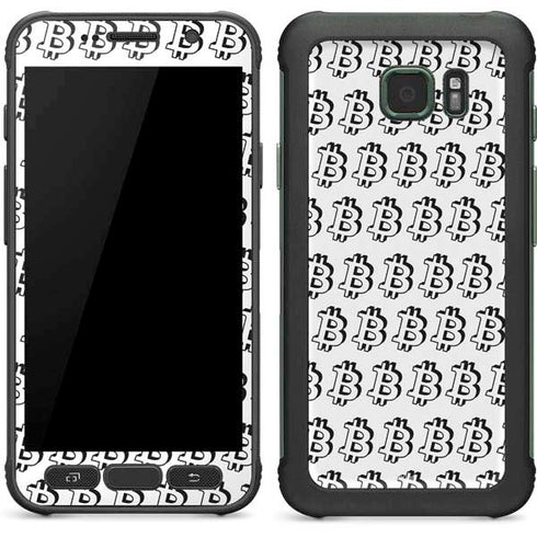 Bitcoin Pattern Galaxy S7 Active Skin
