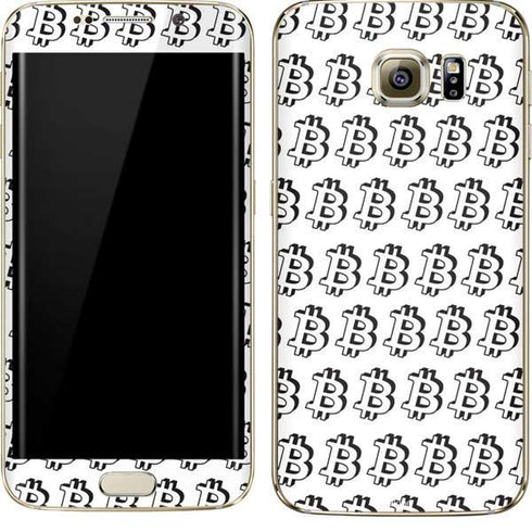 Bitcoin Pattern Galaxy S7 Edge Skin