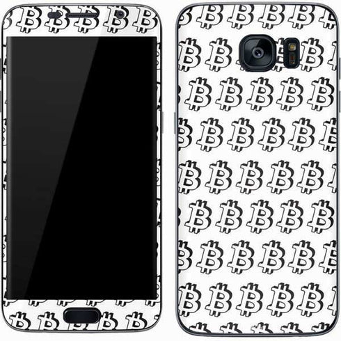 Bitcoin Pattern Galaxy S7 Skin