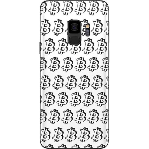 Bitcoin Pattern Galaxy S9 Skin