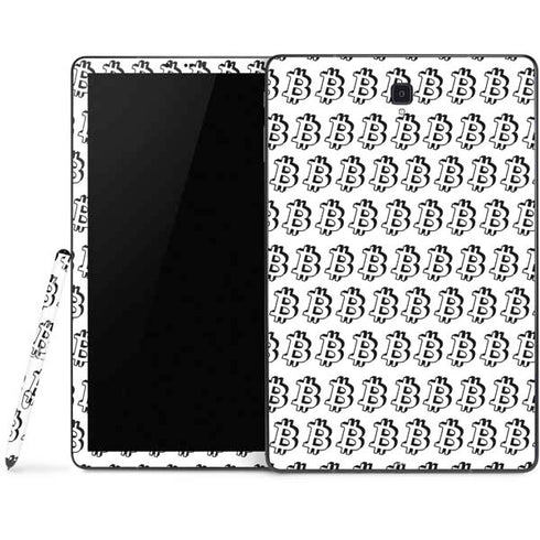 Bitcoin Pattern Samsung Galaxy Tab Skin