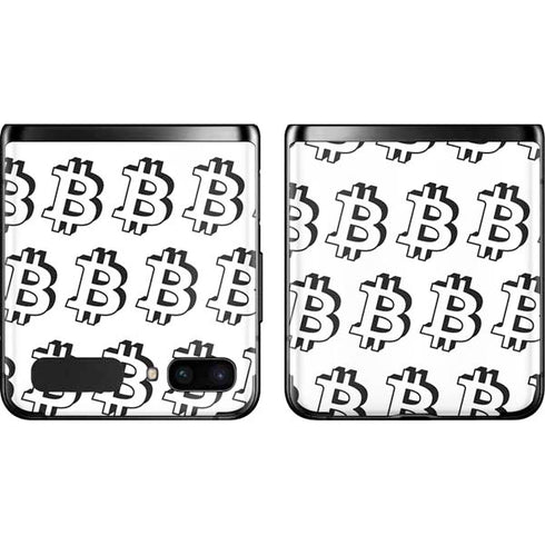 Bitcoin Pattern Galaxy Z Flip Skin