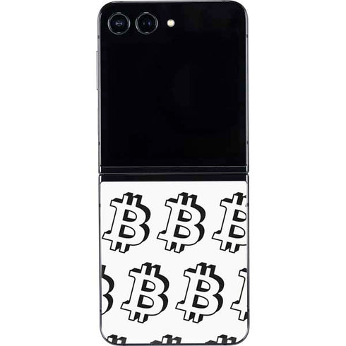 Bitcoin Pattern Galaxy Z Flip5 5G Skin