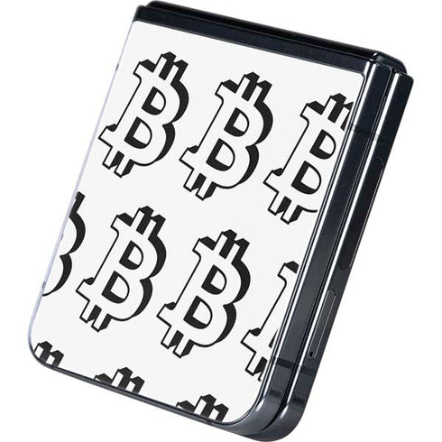 Bitcoin Pattern Galaxy Z Flip5 5G Skin