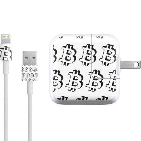 Bitcoin Pattern iPad Charger (10W USB) Skin