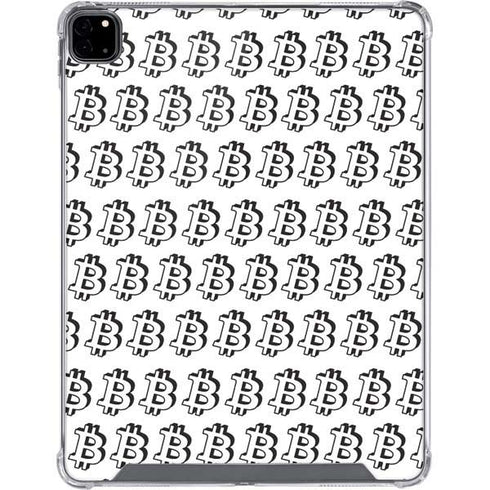 Bitcoin Pattern iPad Pro 12.9in (2020) Clear Case